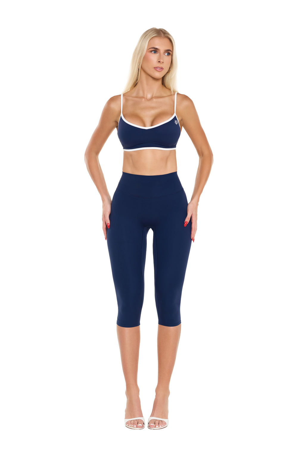 Navy Capri Leggings